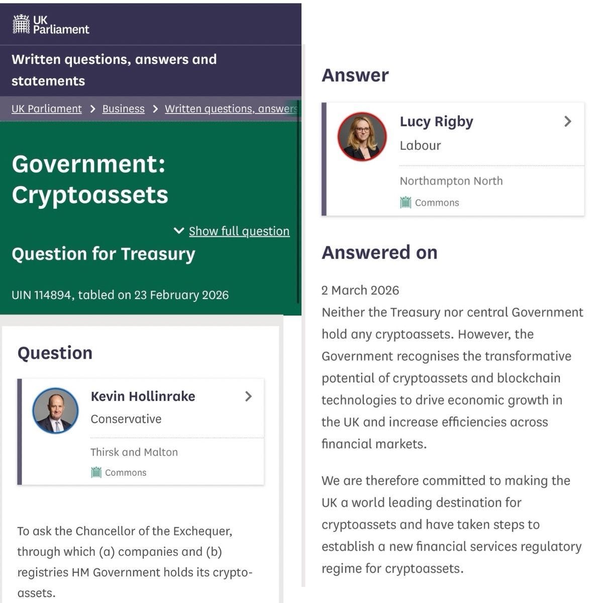 UK Government Confirms Zero Crypto Holdings: What It Means for the Future of Web3