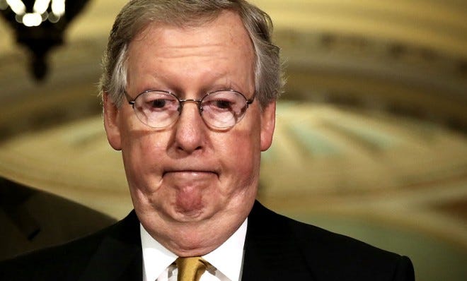 Image result for mitch mcconnell wrinkly neck