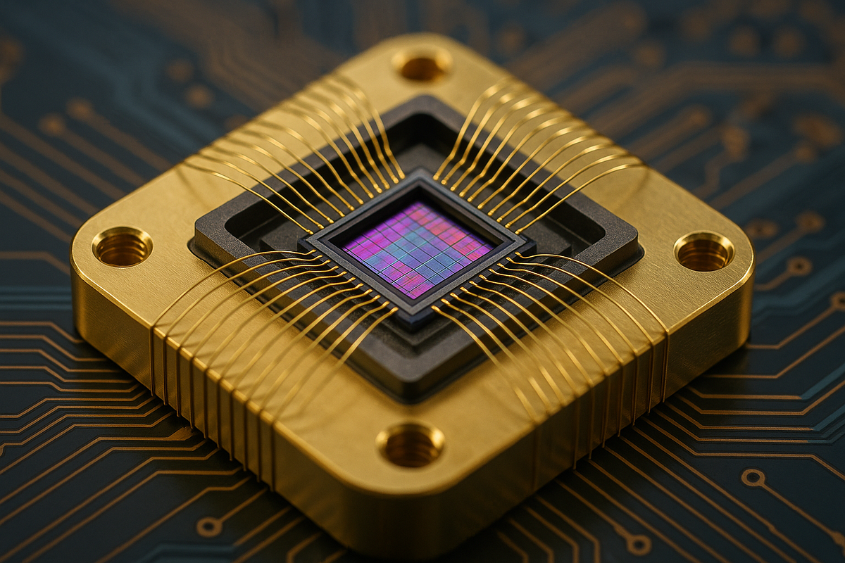“Superconducting quantum processor representing IBM’s quantum computing technology.”