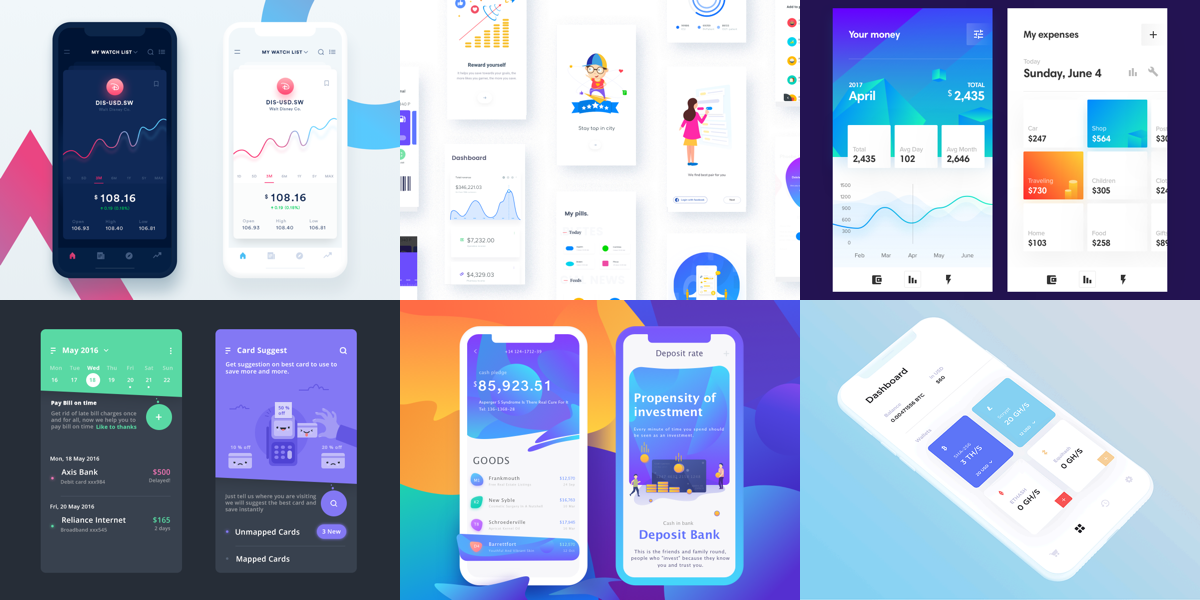 Friday Design Inspiration 15 Awesome Finance App Designs