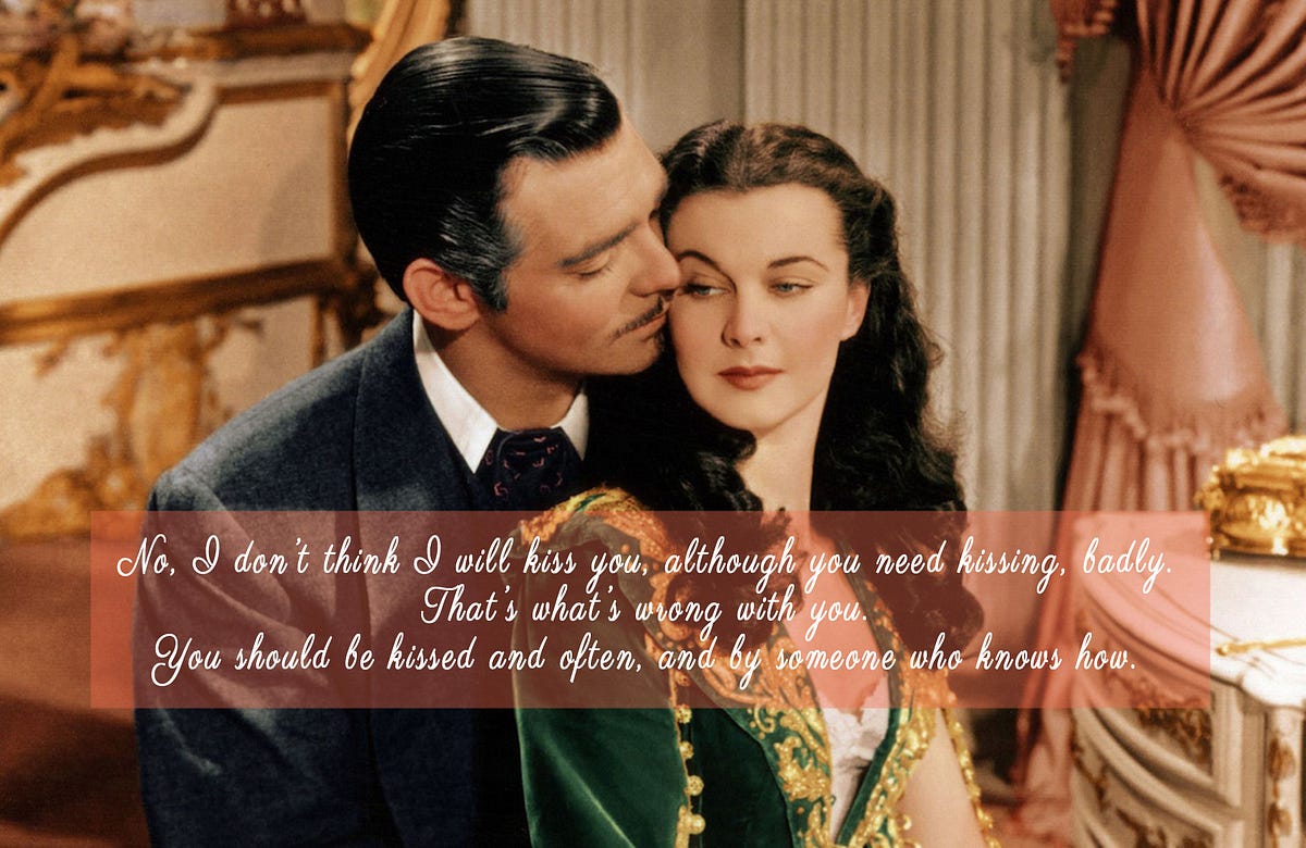 gone with the wind romantic movie dialogues