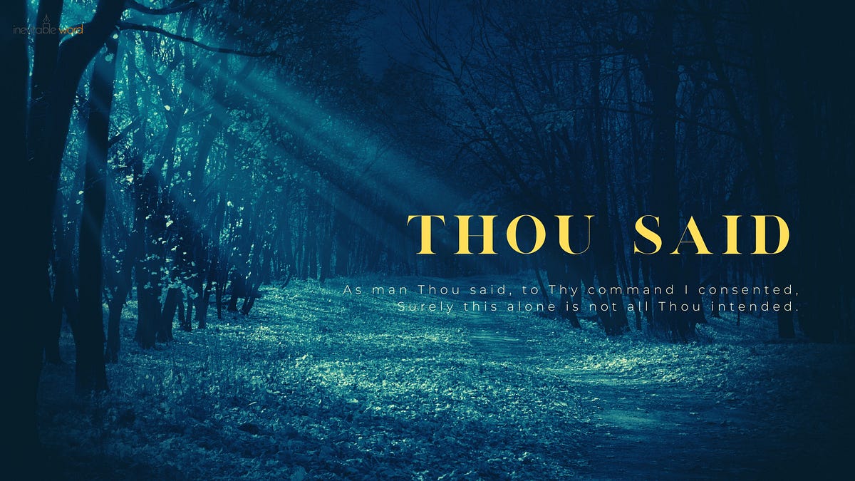 Thou Said