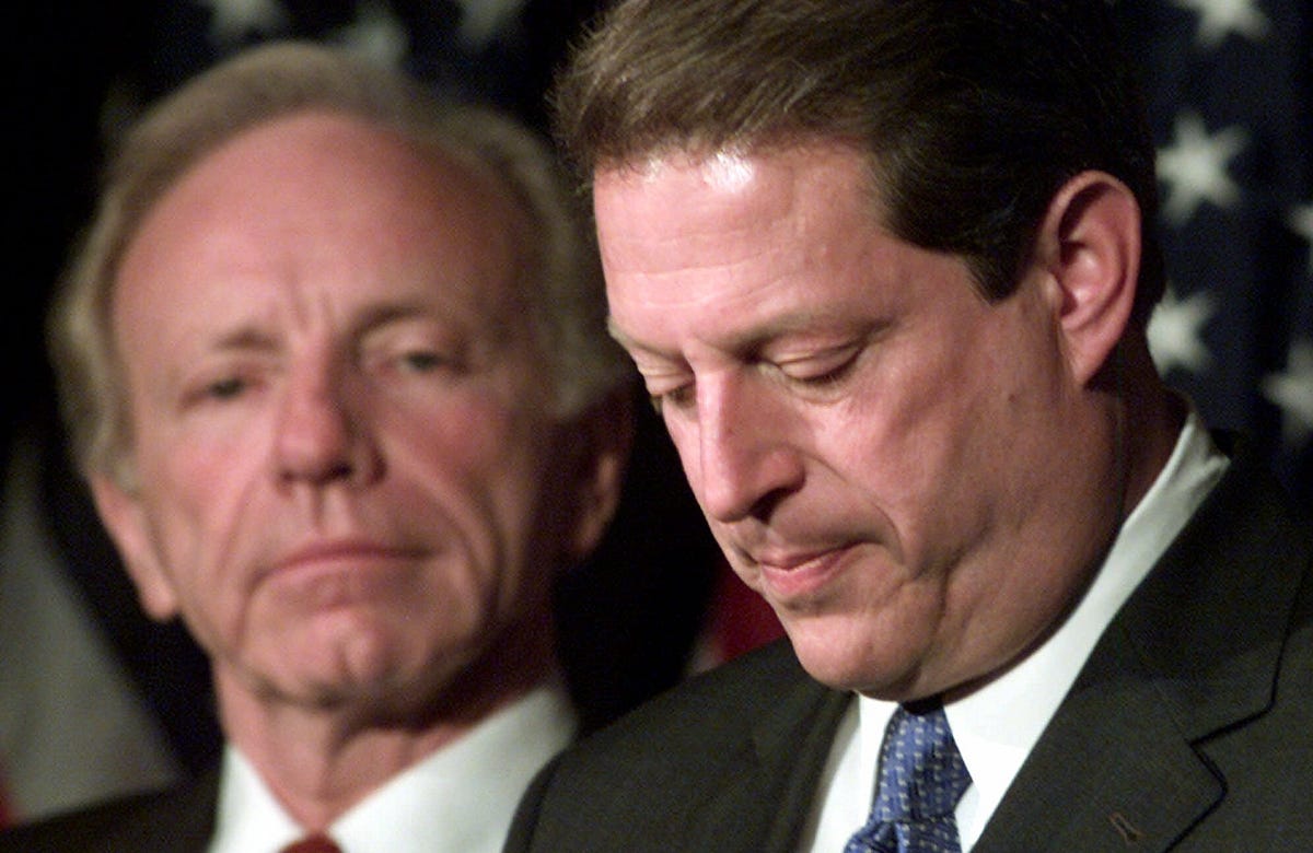Sharp contrast between Gore in 2000 and Trump