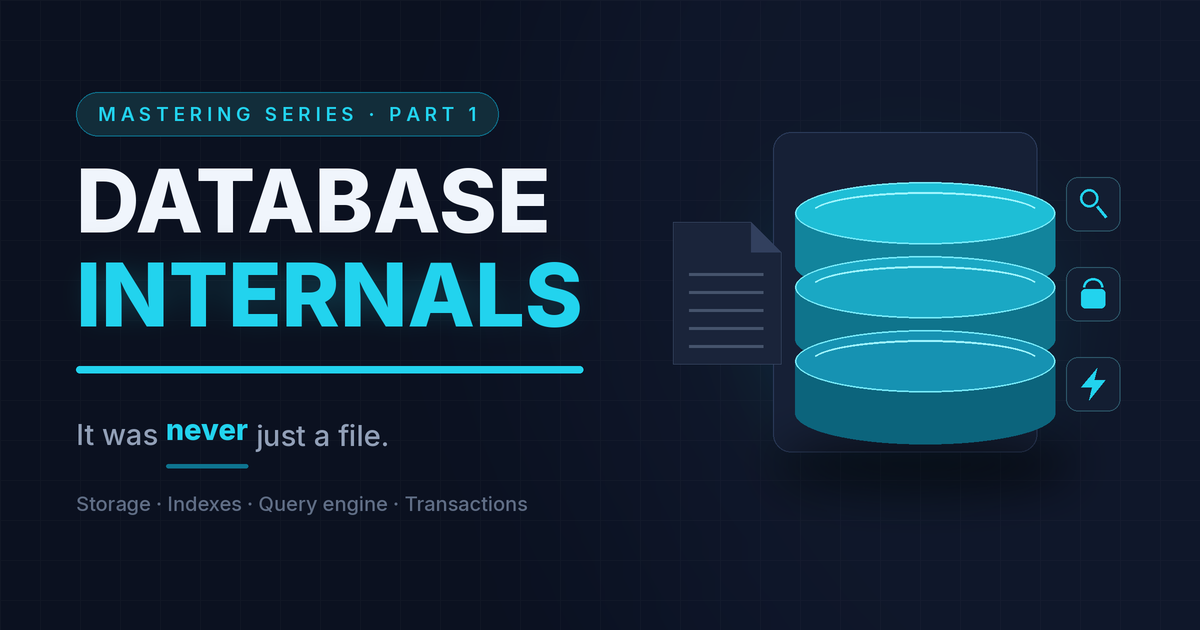 Mastering Databases, Part 1: A Database Is Not a File