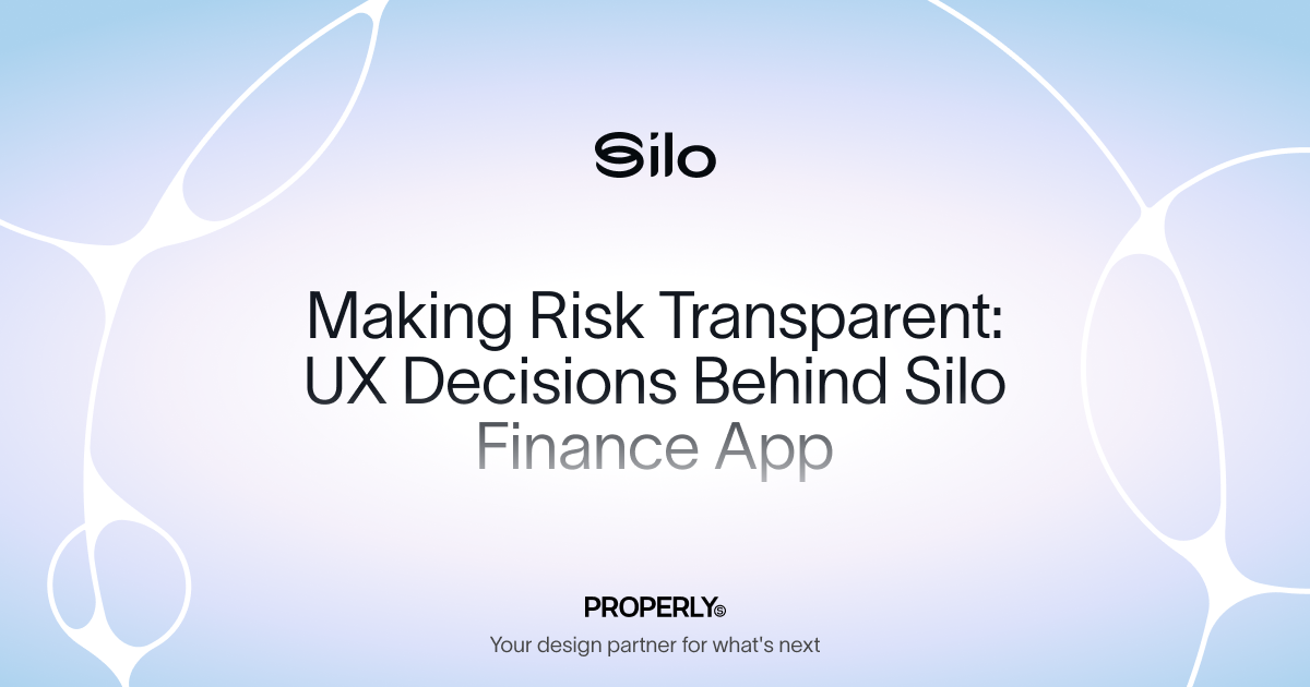 Making Risk Transparent: UX Decisions Behind Silo Finance App
