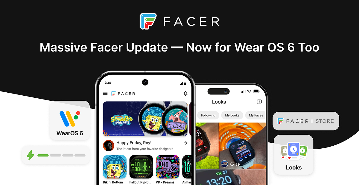 🎉 Massive Facer Update — Wear OS 6 + New Features for All