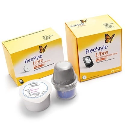 libre freestyle abbott diabetes care sensor review applicator pack medium meter glucose left right