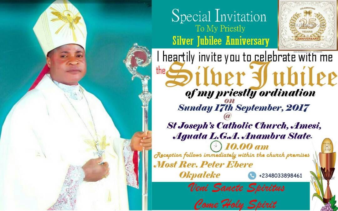 Invitation For Silver Jubilee Celebration 5