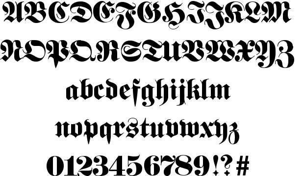 Fette Fraktur Typeface (1850) – FGD1 The Archive – Medium