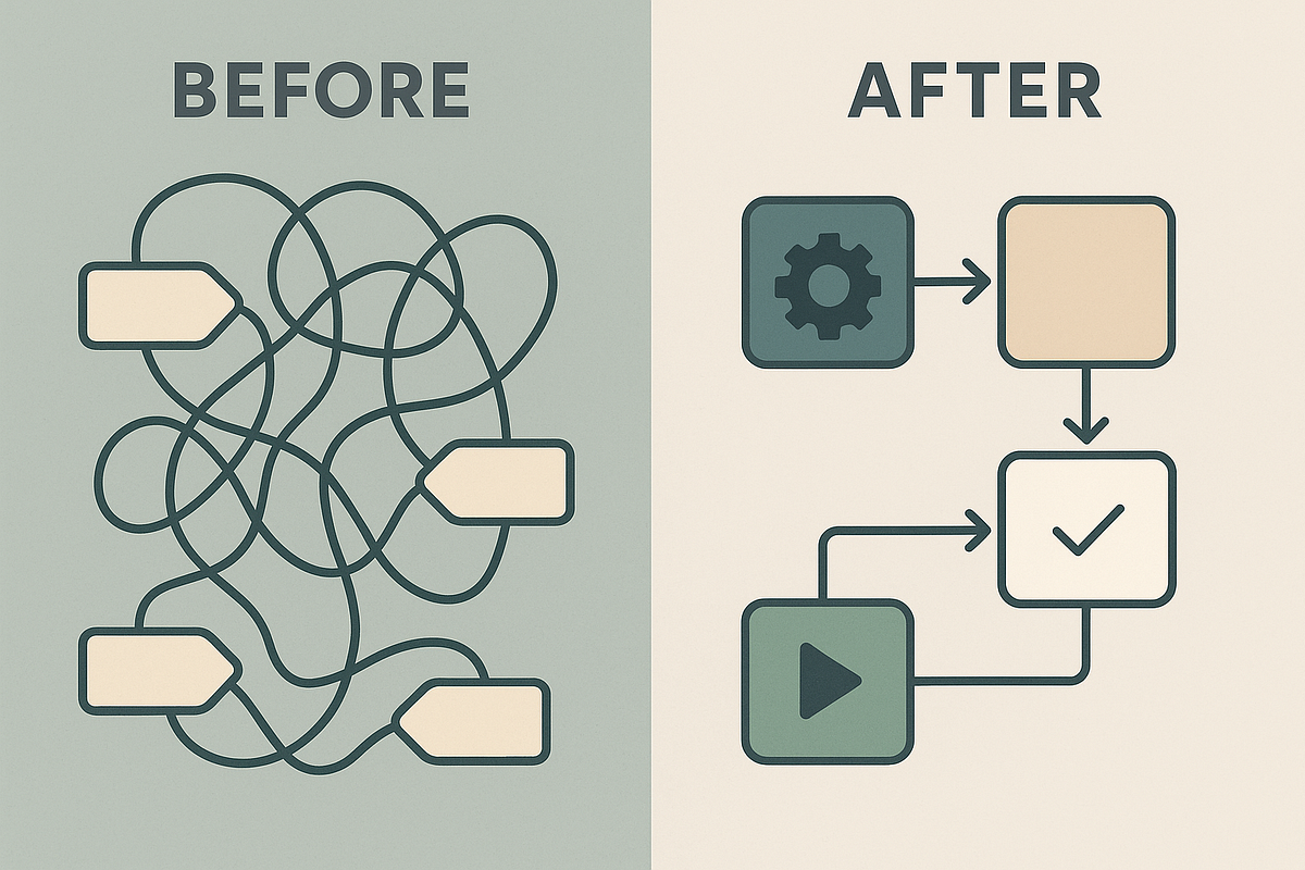 Transformation from chaotic email automation to clean, modular KlickTipp system