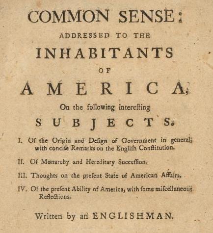 thomas paine common sense essay