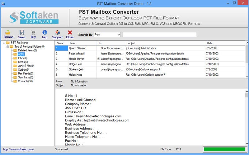 Pst to mbox converter for mac