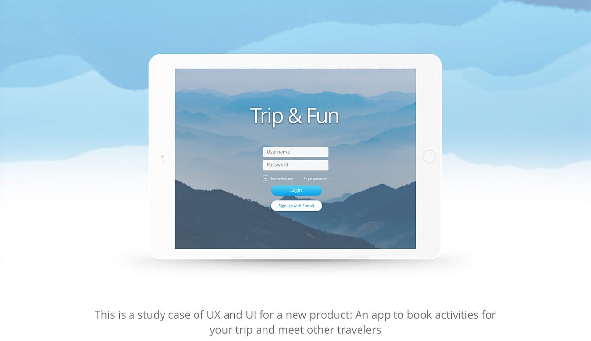 UX Study Case · Trip&Fun