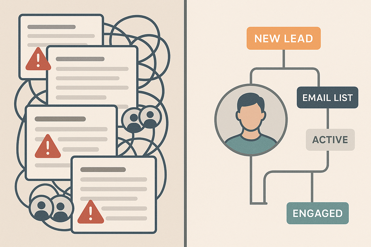 Comparison of list-based email marketing versus tag-based email marketing automation
