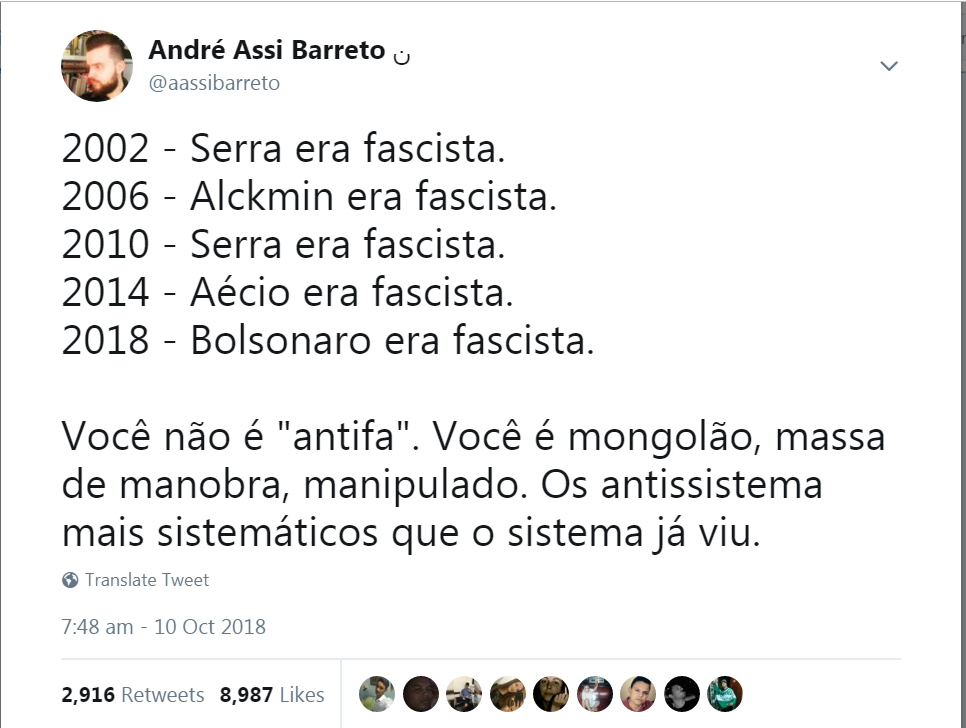 A acusação de fascismo como assassinato de reputação
