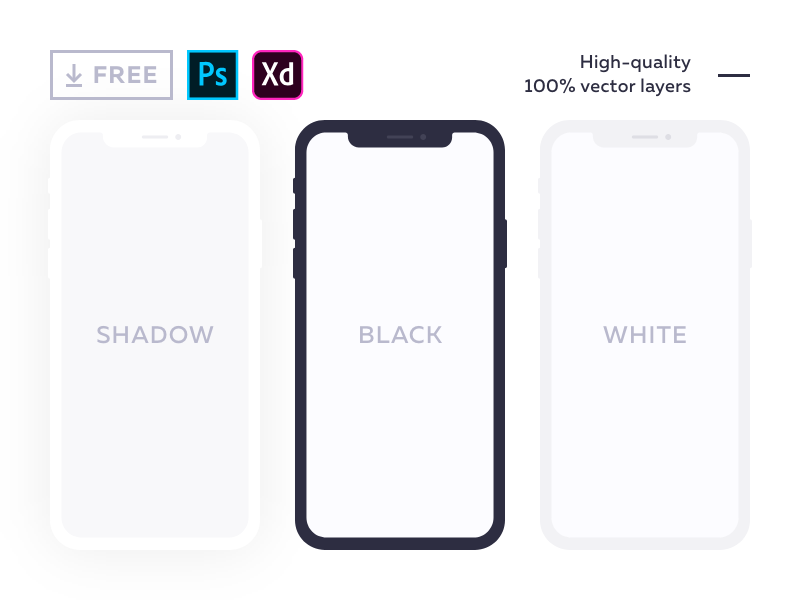 Iphone x white mockup psd free download information
