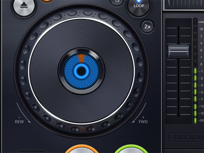 skeuomorphic jog wheel animation dribbble dj ux controversial comeback approach making eugene