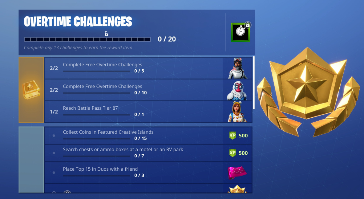 the initial of your overtime challenges requires you to collect coins in the numerous inventive islands we ve identified an incredibly quick way of - fortnite best way to get xp season 7