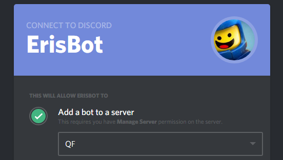 discord bot, erisbot