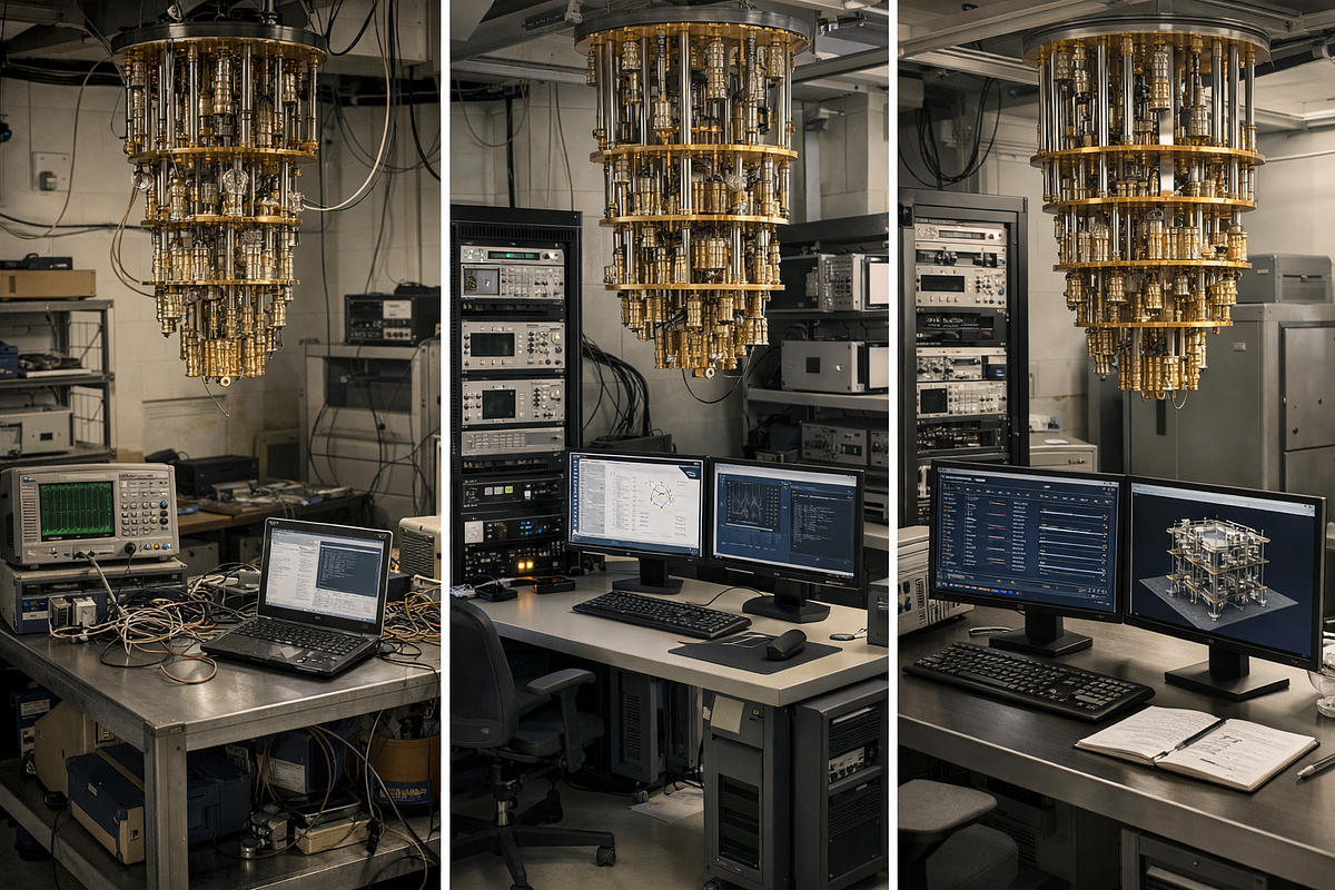 Long-term evolution of quantum computing systems emphasizing gradual engineering progress and system integration.