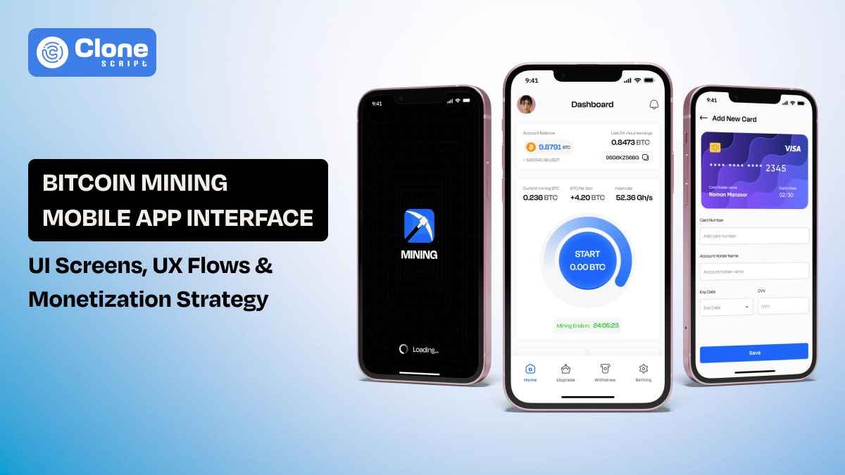 Designing Bitcoin Mining Mobile App UI for Better UX Flow