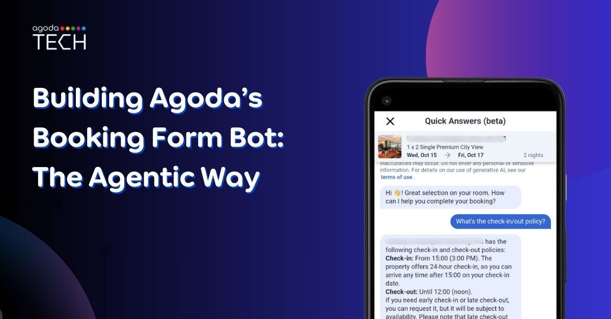 Building Agoda’s Booking Form Bot: The Agentic Way