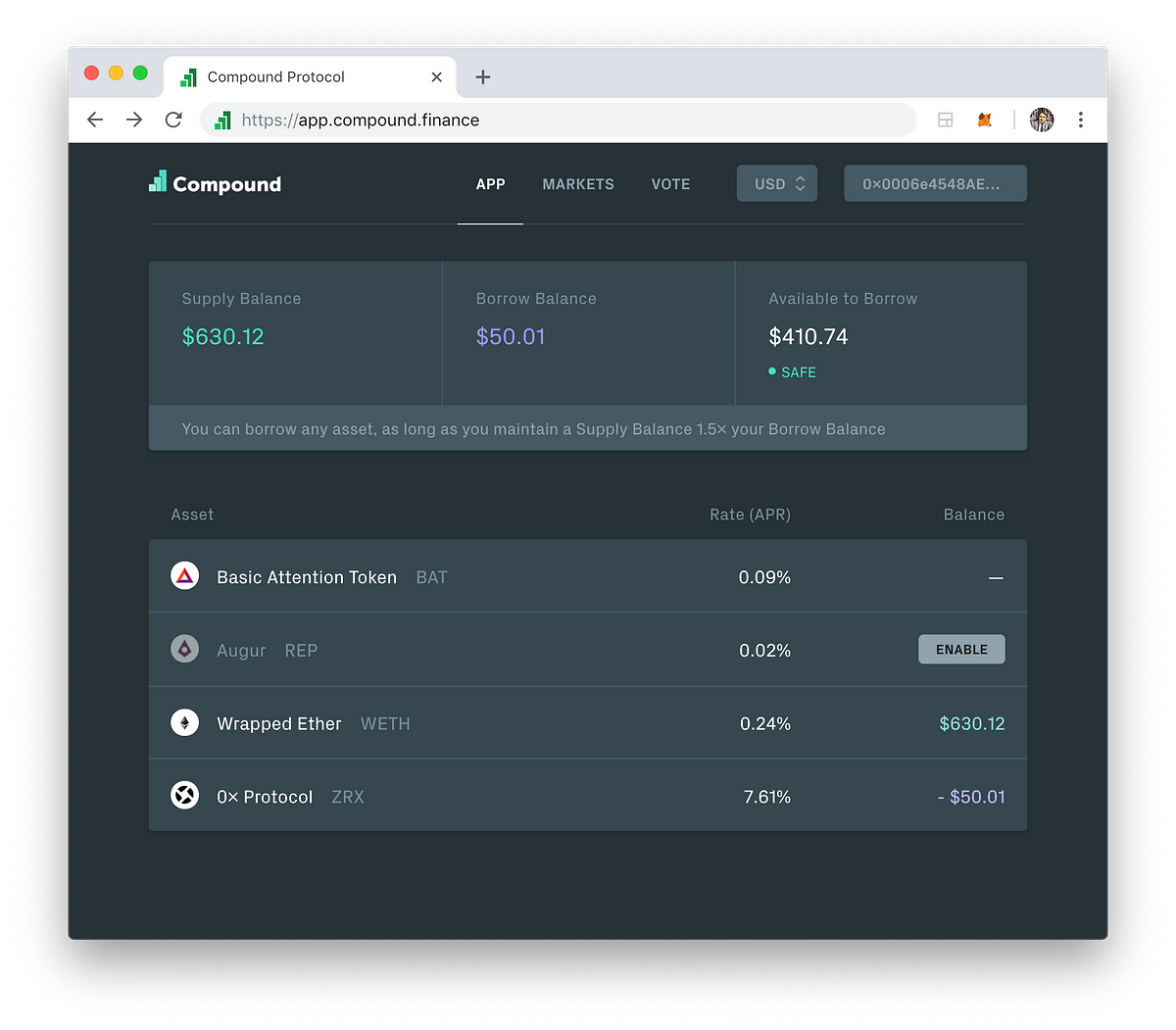 ethereum compound interest