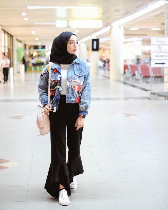 Padu Padan Jaket Jeans untuk Hijabers  THREAD by ZALORA 