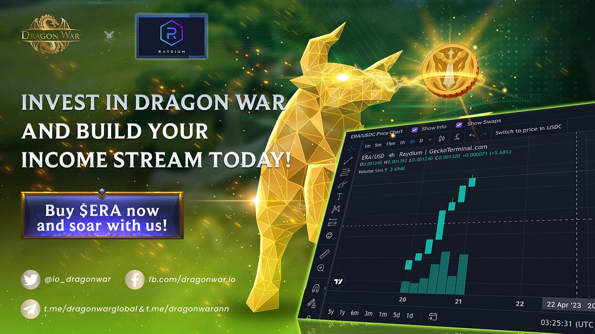 Invest in Dragon War and build your income stream today!