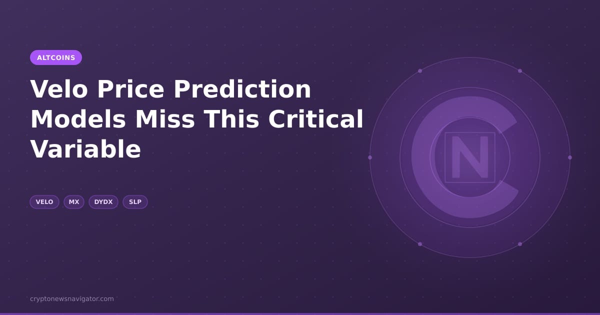 Velo Price Prediction: Why Chart-Based Models All Miss