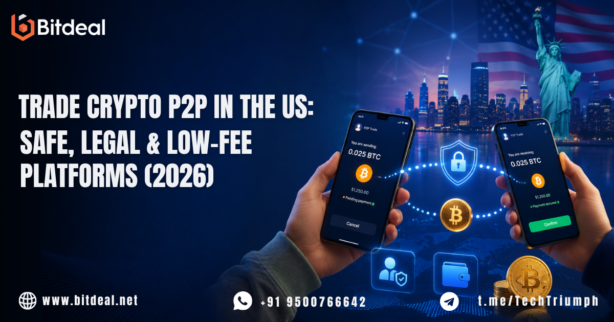 Where to Trade Crypto P2P in the US (2026): Best Trusted, Safe, Legal & Low-Fee P2P Crypto…