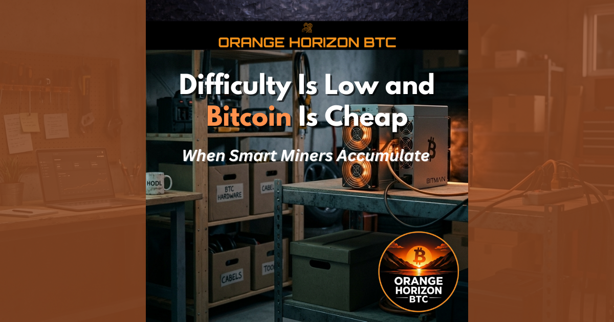 Difficulty Is Low and Bitcoin Is Cheap