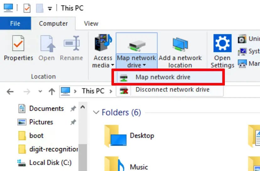 Map Network Drive