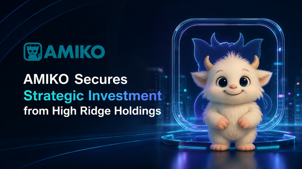 AMIKO获High Ridge Holdings战略投资，加速Web3 AI原生生态建设