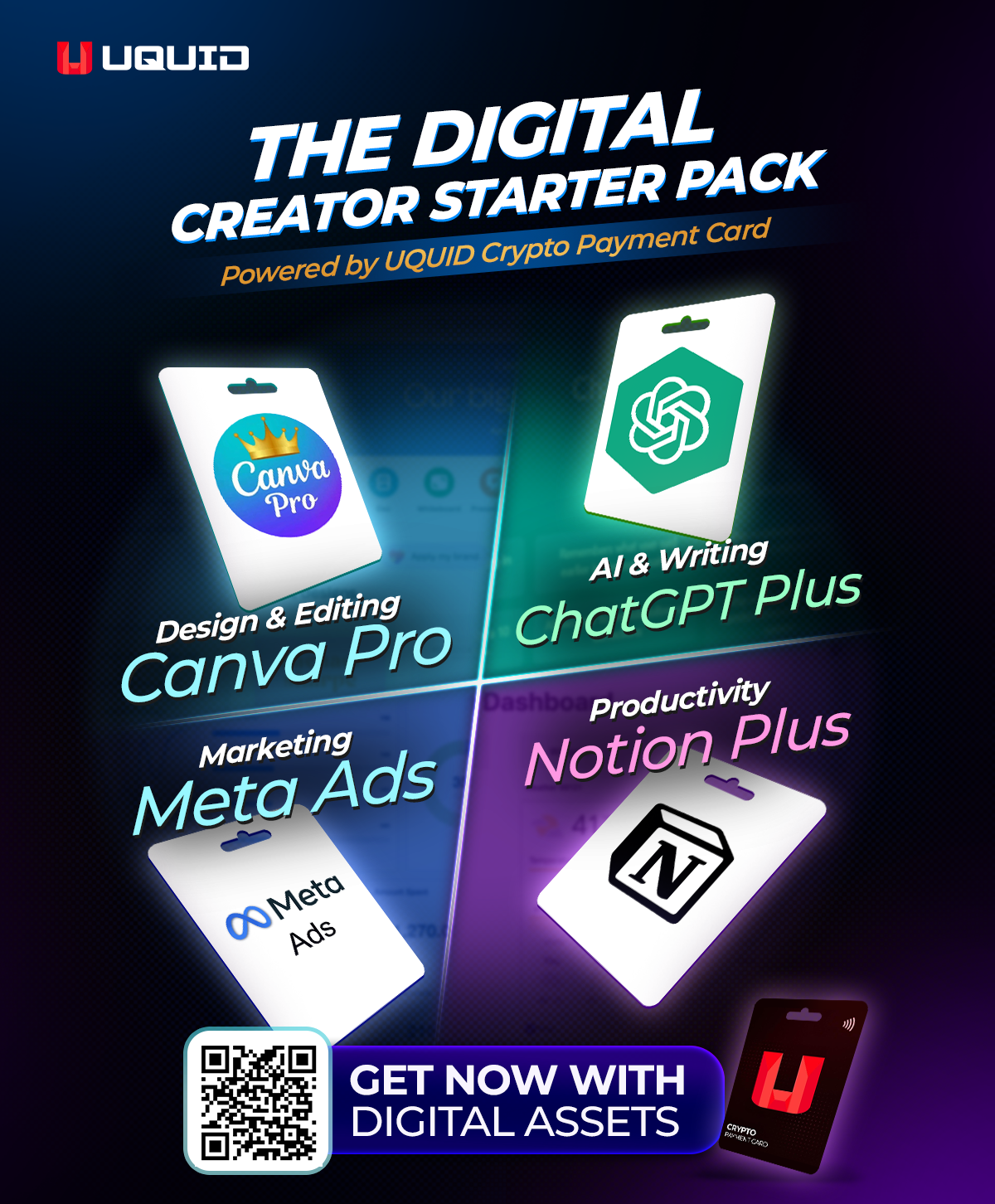 4 Must-Have Tools for Digital Creators You Can Get with UQUID Crypto Payment Card
