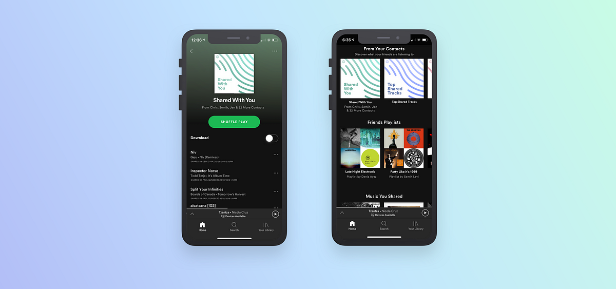 Chat UI idea #255: Re-imagining how we share music on Spotify - a UX case study