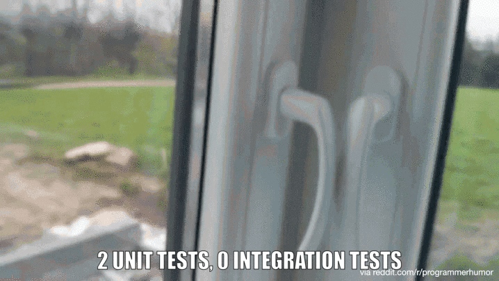 scenario when you do unit test but without integration