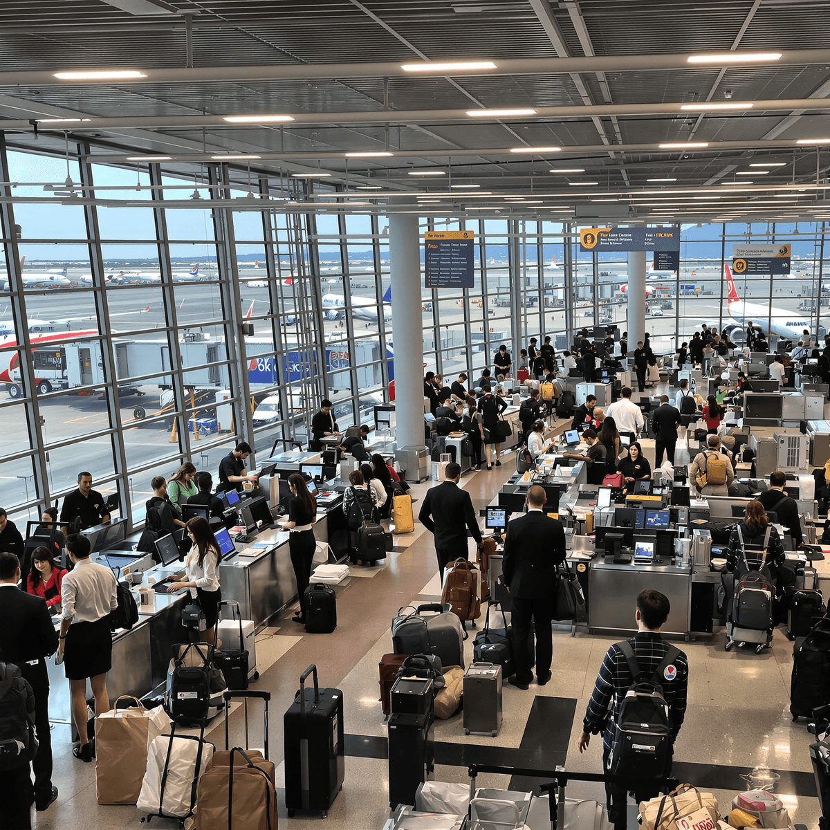 Airport Safety Without Being Seen: The Impact of Passenger Ground Serv