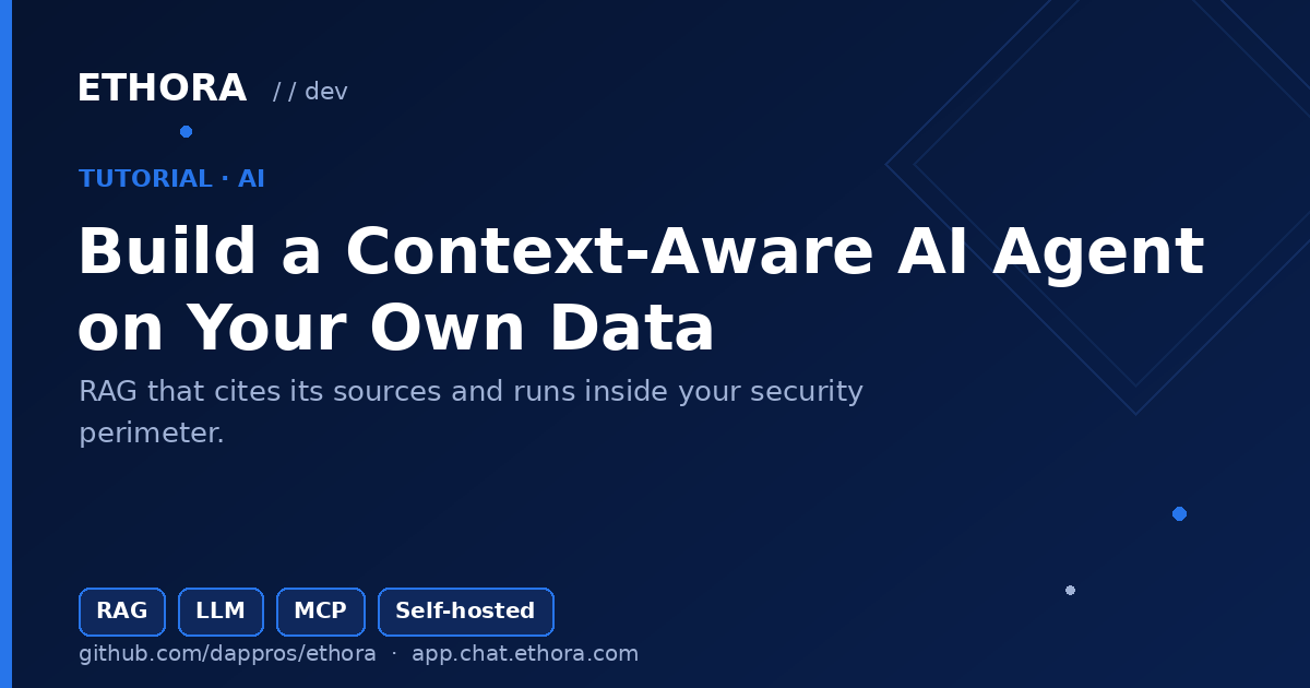 Build a Context-Aware AI Agent on Your Own Documents — Without Shipping Your Data to a Black Box