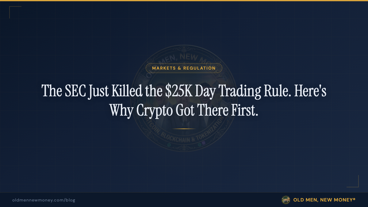 The SEC Just Killed the $25K Day Trading Rule. Here’s Why Crypto Got There First.