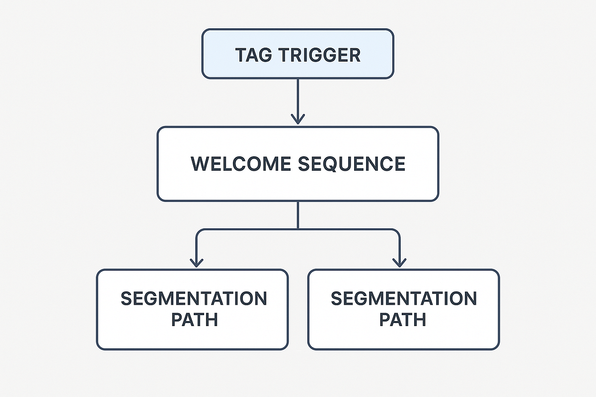 Flowchart showing a recommended automation blueprint for beginners.