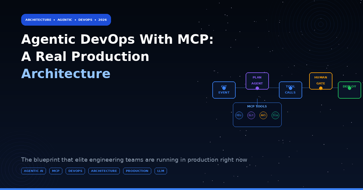 Agentic DevOps With MCP: A Real Production Architecture