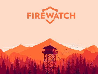 firewatch background gif lights changing in tower
