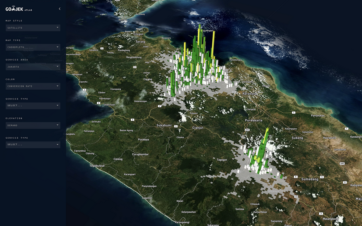 ATLAS GO JEKs real time geospatial visualization platform