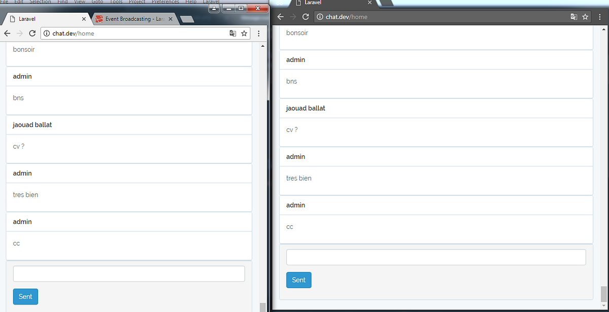 Realtime chat app with laravel 5.4 and vuejs 2 – codeburst