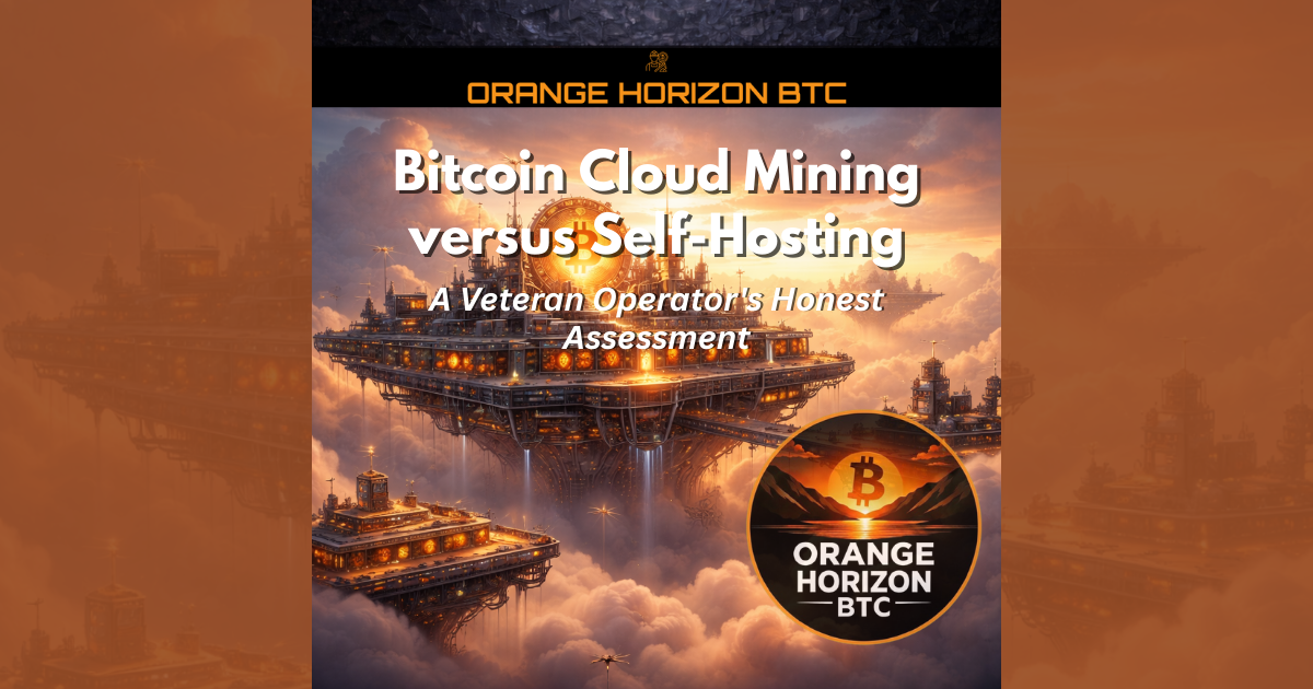 Bitcoin Cloud Mining vs Self-Hosting