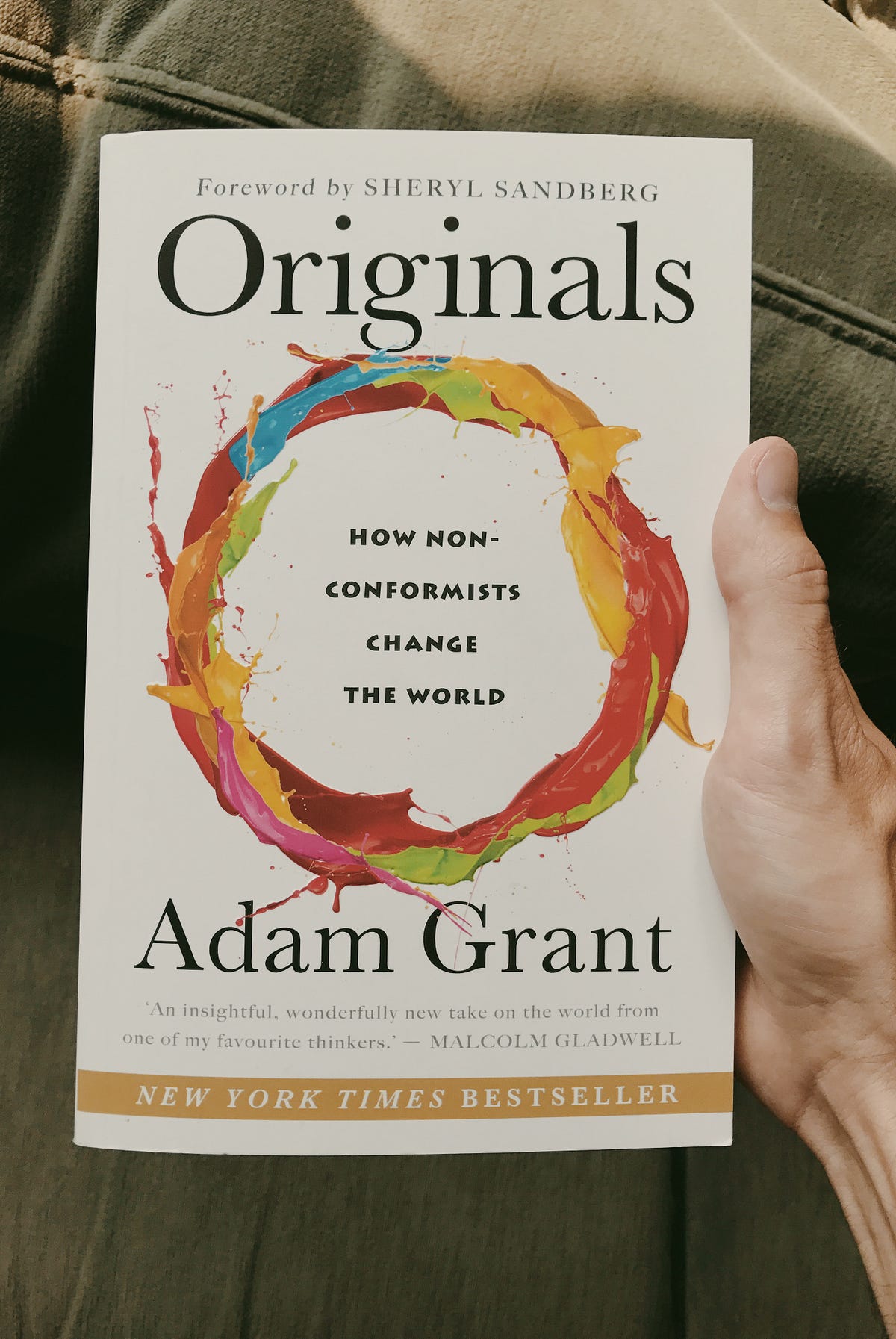 Adam Grant’s Originals three minutes, in review Medium
