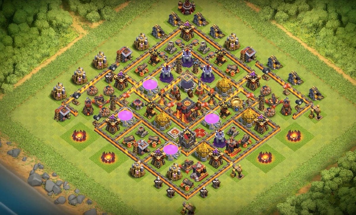Gallery Photos of "Th10 Best Trophy Base Coc Th10 Base 2018 Updated Wi...