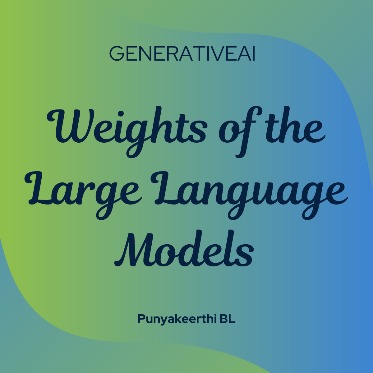 Weights of the Large Language Models