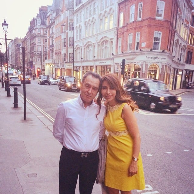 Мудалал Хури с женой любит бывать в Лондоне